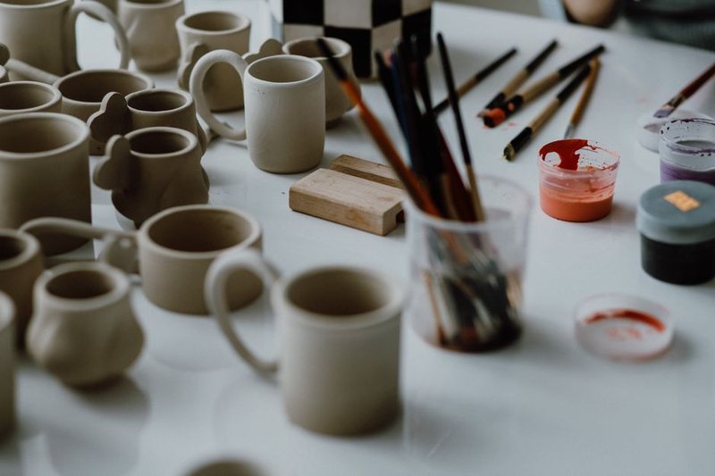 Indigo Hexagon Tea Mug